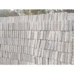 Rectangular Gray Interlocking Bricks