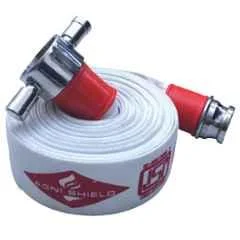 Agni Shield 15m 63mm RRL White Fire Hose with SS Coupling