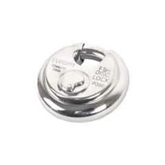 Europa 14mm 14 Pin Stainless Steel High Security Disc Padlock, P390 TW (Pack of 2)