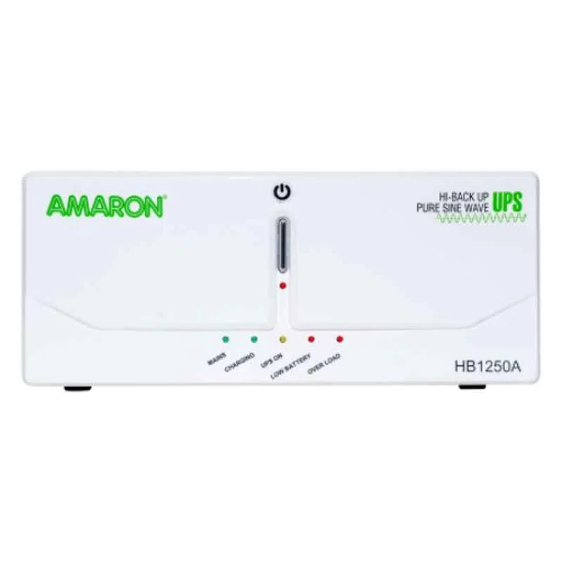 Amaron HB1250A 1050VA 12V Hi-Back up Pure Sive Wave UPS with 36 months Warranty, AAM-HU-HB0001250