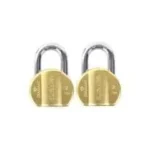 Europa 12mm 14 Pin Brass Matt Diamant Padlock with DLSB Technology, L365 TW (Pack of 2)