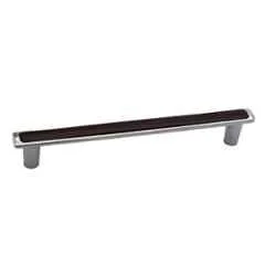RAB 160mm Zinc Chrome & Wenge Drawer Pull Handle, AV2