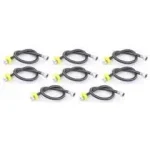 Senkiddpro 24 inch Stainless Steel Black Connection Pipe (Pack of 8)