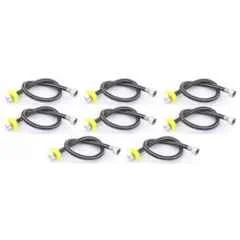 Senkiddpro 24 inch Stainless Steel Black Connection Pipe (Pack of 8)