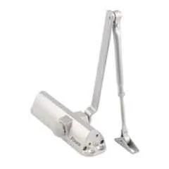 Foora 80kg Silver Aluminium Double Speed Hydraulic Door Closer for Residential & Commercial Purpose