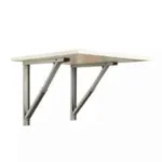 Ebco 600mm Matt White Table Bracket, TB60 (Pack of 2)