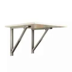 Ebco 600mm Matt White Table Bracket, TB60 (Pack of 2)