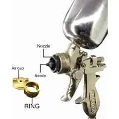 Vineetvictor 1/2Pint Silver Air Assisted Sprayer Gun - Image 2