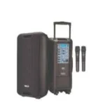 Ahuja ?Aspire-208 55W Wireless Bluetooth Portable PA Amplifier Speaker with Trolley System & 2 Pcs Mic