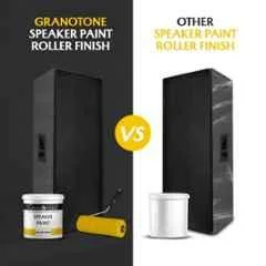 Granotone 5kg Black Roller Grade Speaker Cabinet Texture Coating Paint - Image 2