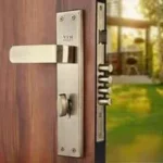 VIN KRAFT 10 inch 60mm Stainless Steel Antique Brass Mortise Door Lock Handle Set with 3 Keys, VK002-10CY-OSK-AB