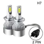 AOW C6 H-7 All in One 36W/3800LM LED Car High/Low Beam Bulb Lamp 6500K Headlight Conversion Kit for Pulsar 220 - Pack of 2
