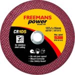 Freemans Power 4 inch Red Cut Off Wheel, CR105 (Pack of 50)